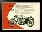 British BSA Manx 30 40 Motorcycle Art