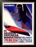 3rd Concorso Motonautico di Venezia Poster by Giuseppe Riccobaldi
