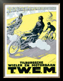 Verschuuren T.W.E.M. Cycling and Motor Race Prints by Charles Verschuuren
