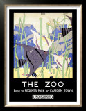 The Zoo London Underground Posters by Robert Brown