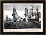 The Memorable Combat Between Captain Pearson, the Commander of "The Serapis" and John Paul Jones Affiches par Richard Paton