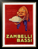 Zambelli-Bassi Poster by Achille Luciano Mauzan
