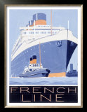 French Line, Ile de France Art French Line, Ile de France Art