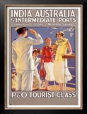 India to Australia with P&O Poster by Eric Michaels