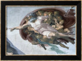 Creation of Adam (Detail of God) Poster par Michelangelo Buonarroti 