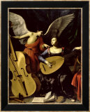 Saint Cecilia and the Angel Posters par Carlo Saraceni