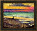 La plage à Heist, 1891-92 Affiche par Georges Lemmen