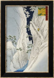 Kiso Gorge in New Snow Poster di Hiroshige II