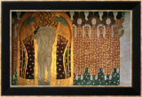 Here's a Kiss to the Whole World!, Detail of the Beethoven Frieze, 1902 Poster von Gustav Klimt