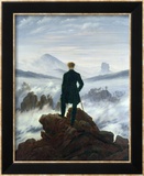 Le Voyageur contemplant une mer de nuages, vers 1818 Affiches par Caspar David Friedrich