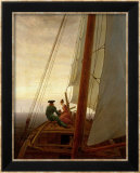 On Board a Sailing Ship, 1819 Affiches par Caspar David Friedrich