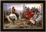 Vercingetorix Throws Down His Arms at the Feet of Julius Caesar, 1899 Posters par Lionel Noel Royer