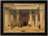 Grand Portico of the Temple of Philae, Nubia, from "Egypt and Nubia," Vol.1 Posters par David Roberts