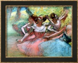 Four Ballerinas on the Stage Posters par Edgar Degas