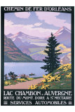 Lac Chambon, Auvergne Giclee Print by Constant Leon Duval