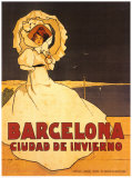 Barcelone Affiche par Frederick Daniel Hardy