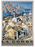 La Corse « en yacht » Reproduction procédé giclée par Andre Strauss
