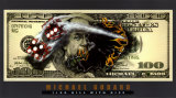 $100 Bill with Dice Kunstdrucke von Michael Godard