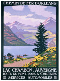Lac Chambon, Auvergne reproduction procédé giclée par Constant Leon Duval