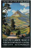 Le Puy Griou reproduction procédé giclée par Constant Leon Duval