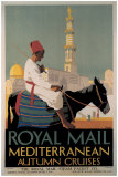 Royal Mail Mediterranean reproduction procédé giclée par Padden 