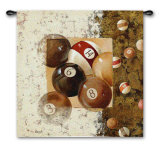 Billiard Balls Wall Tapestry by Fabrice De Villeneuve