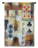 Poker Abstract Wall Tapestry by Jane Bellows