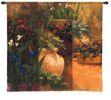 Flower Pots Wall Tapestry by Art Fronckowiak