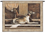 Greyhound Fresco Wall Tapestry by Elaine Vollherbst-Lane