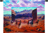 Running Horses Wall Tapestry by Jack Terry