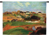 Landscape at Le Pouldu Wall Tapestry by Paul Gauguin