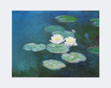 Nympheas in the Evening Kunstdrucke von Claude Monet
