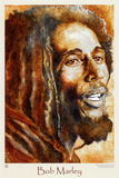 Bob Marley-Watercolor プリント