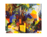 Landscape with Light Trees, 1910 Affiches par Auguste Macke