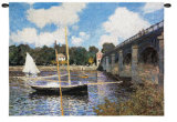 Bridge at Argenteuil Wall Tapestry by Claude Monet