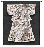White Katabria Kimono Wall Tapestry