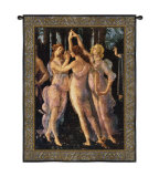 Three Graces Wall Tapestry by Sandro Boticelli