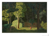 The Park Giclee Print by Mfrf 