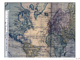 General Atlas of Four Grand Quarters of the World, Detail, London 1778 reproduction procédé giclée par William Faden