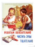Kid's Toothpaste Lámina giclée Kid's Toothpaste Lámina giclée