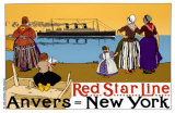 Red Star Line  Anvers- New York Masterprint