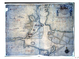 New York Around Staten Island and Long Island 1700 Giclee Print by Col. W. Romer