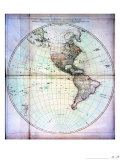 General Atlas of Four Grand Quarters of the World, London 1778 reproduction procédé giclée par William Faden