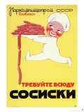 Sosiski Sausages Giclée-tryk
