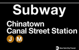 Subway Chinatown- Canal Street Station - Metal Tabela Subway Chinatown- Canal Street Station - Metal Tabela