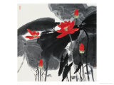 Lotuses Against Sunlight reproduction procédé giclée par Wang Kae