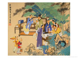 Gathering of Intellectuals Giclee Print by Wang Kae