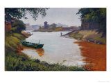 Next to a Water Gate Reproduction procédé giclée par Ding An