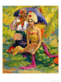 Jeune danseuse reproduction procédé giclée par Wang Kae
