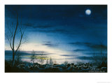 Night of North Sea Giclee Print by Chen Kwodong